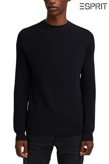Esprit Black Crew Neck Knitted Jumper (T38107) | KRW64,000