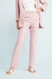 Light Pink Smart Taper Trousers (T38357) | 38 €