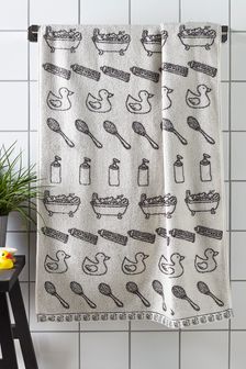 Natural Bathroom Icons Towel (T39361) | 13 € - 26 €