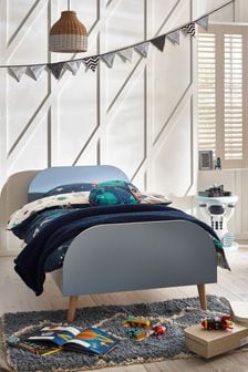 Alix Scandi Blue Painted Wood Bed (T39388) | €245 - €305