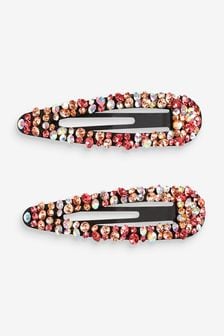 Pink Sparkle Hair Clips 2 Pack (T40507) | 16 €