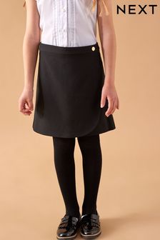 Black Petal Wrap Skirt (3-17yrs) (T40835) | OMR2 - OMR4