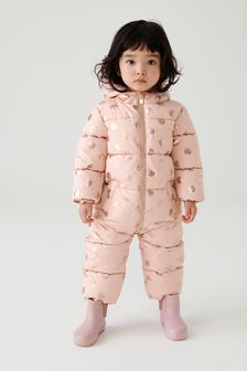 Pink Spot Shower Resistant Metallic Snowsuit (3mths-7yrs) (T40852) | $59 - $66