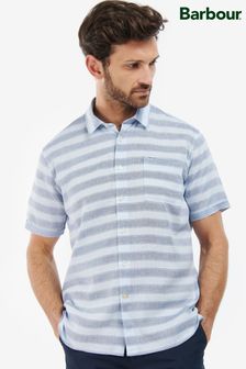 Barbour® Horizon Kurzärmeliges Hemd mit Streifen, Blau (T40895) | 27 €