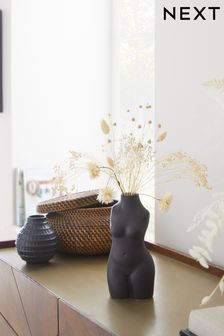 Black Silhouette Small Ceramic Vase (T41259) | R161