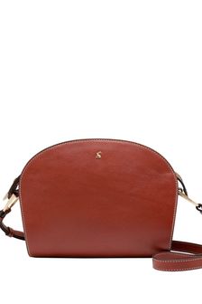 Joules Brown Langton Leather Cross Body Bag (T41268) | $213
