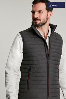 Joules Grey SNUG GILET Family Packable Puffer Gilet (T41273) | $107