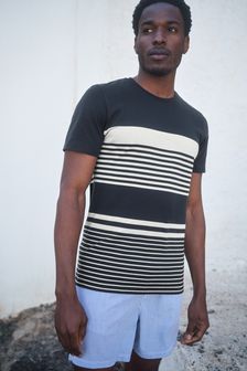 Navy Blue/White Stripe T-Shirt (T41378) | 23 €