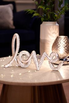 Silver Hex Love Word Ornament (T41438) | 38 €
