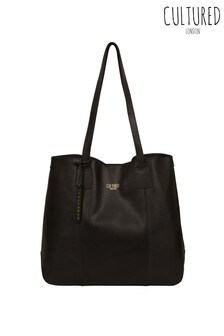 Cultured London Kingston Leather Shopper Bag (T41622) | $64