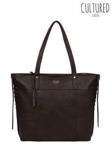 Cultured London Bromley Leather Tote Bag