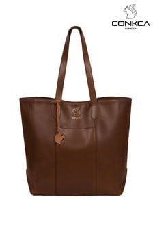 Conkca Hardy Vegetable-Tanned Leather Shopper Bag (T41631) | ₪ 186