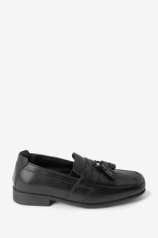 Black Leather Embossed Loafers (T41733) | €15 - €19