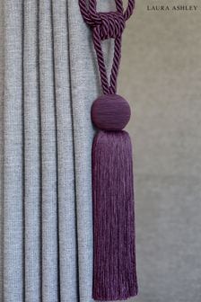 Laura Ashley Blackberry Purple Theodora Tassel Curtain Tie Back (T42210) | 28 €