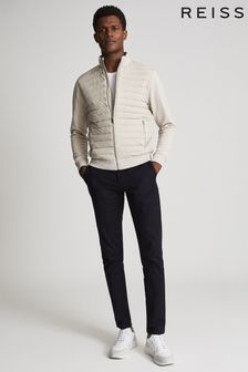 Reiss Stone Flintoff Quilted Hybrid Jacket (T42735) | SGD 435