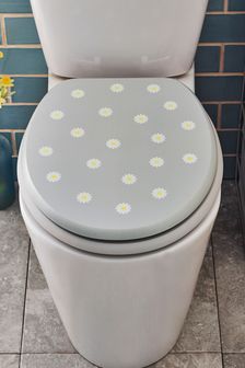 Grey Daisy Antibacterial Toilet Seat (T43152) | 51 €