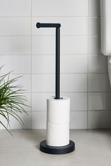 Black Pivot Top Toilet Roll Holder (T43154) | €37