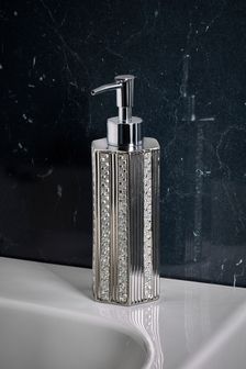 Silver Ella Diamanté Soap Dispenser (T43165) | $21