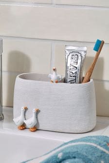 White Geese Toothbrush Tidy (T43171) | $28