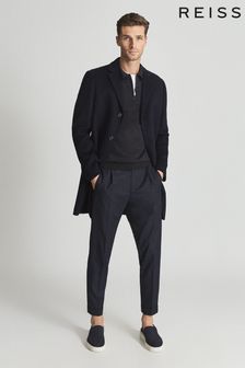 碳黑色混色紗線 - Reiss Robertson拉鍊羊毛套衫 (T43327) | NT$5,880