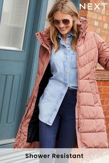 Pink Next Shower Resistant Padded Hooded Coat (T43669) | $112