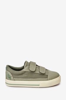 Sage Green Standard Fit (F) Strap Touch Fastening Shoes (T43755) | €11 - €13