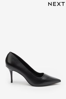 שחור - נעלי עקב מעור של Forever Comfort® (T43862) | ‏143 ₪
