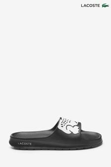 Lacoste Black/White Croco Sliders (T43958) | OMR13