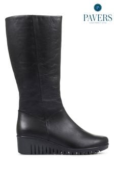 Pavers Ladies Leather Knee High Boots (T43994) | 81 €
