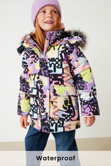 Multi Printed Shower Resistant Padded Coat (3-16yrs) (T44437) | ₪ 220 - ₪ 259