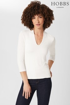 חולצה של Hobbs דגם Aimee בצבע קרם (T44575) | ‏176 ‏₪