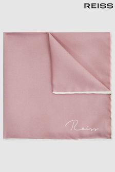 Reiss Pink Ceremony Plain Silk Pocket Square (T44732) | €58
