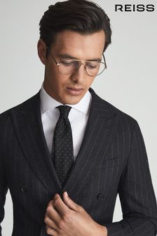 Черный - Шелковый галстук в горошек Reiss Liam (T44739) | €73