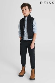 Reiss Black Pluto Junior Hybrid Quilted Gilet (T44799) | kr765