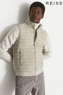 Reiss Stone Pluto Hybrid Quilted Gilet (T44906) | $227