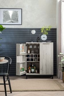Grey Bronx Oak Effect Drinks Cabinet (T45088) | €610