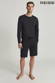 Reiss Grey Hunt Elasticated Waist Jersey Shorts (T45236) | OMR51