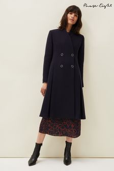 Phase Eight Blue Evie-Rose Fit & Flare Wool Coat (T45348) | ₪ 1,649