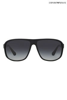 Emporio Armani Black Rubber Sunglasses (T45744) | 196 €