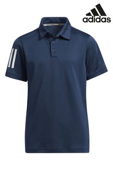 قميص بولو أزرق 3 خطوط من Adidas Golf (T46845) | 129 د.إ