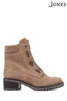 Jones Bootmaker Women's Brown Laili Zip Front Ankle Boots (T46946) | 103 €