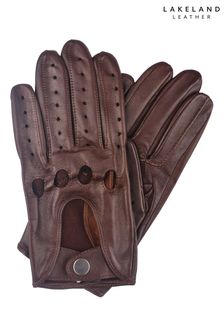 Lakeland Leather Brown Monza Leather Driving Gloves