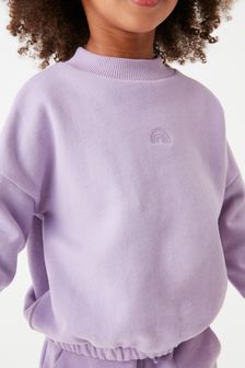 Lilac Purple Sweatshirt Soft Touch Jersey (3mths-7yrs) (T47372) | €10 - €13