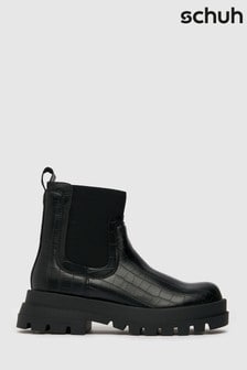 Schuh Black Annie Chunky Croc Chelsea Boots (T47423) | ₪ 210