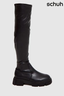 Schuh Black Dixie Stretch Over The Knee Boots (T47425) | ₪ 279