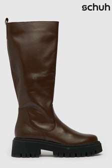 Schuh Brown The Edit Paxton Knee Boots (T47426) | ₪ 466
