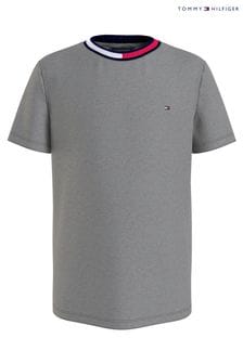 T-shirt Tommy Hilfiger gris chiné (T48138) | €27 - €31