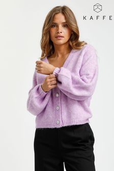 Kaffe Purple Kasarla Knit Relaxed Fit Long Sleeve Cardigan (T48294) | 81 €