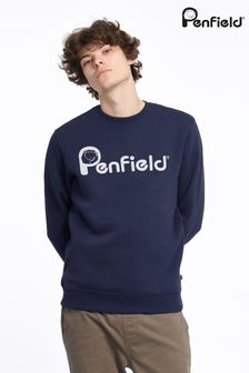 Penfield Blue Bear Chest Print Crew Sweatshirt (T48882) | 94 €
