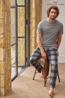 Gri/negru carouri - Set de pijamale confortabile Next Motion Flex (T48892) | 186 LEI